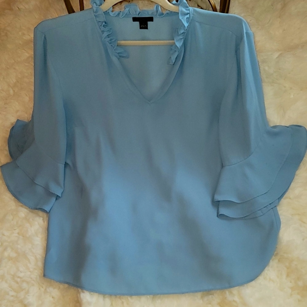 Baby blue blouse